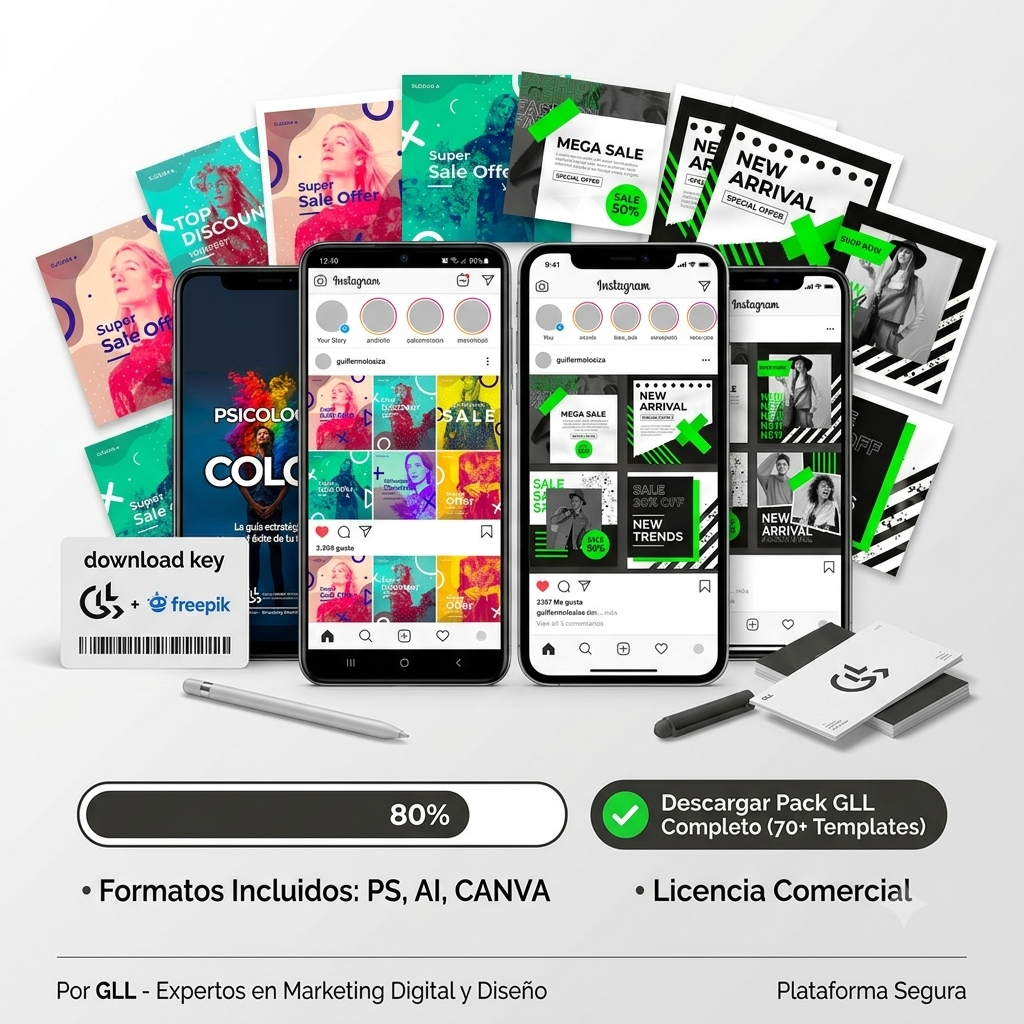 10 paquetes de plantillas editables para redes sociales