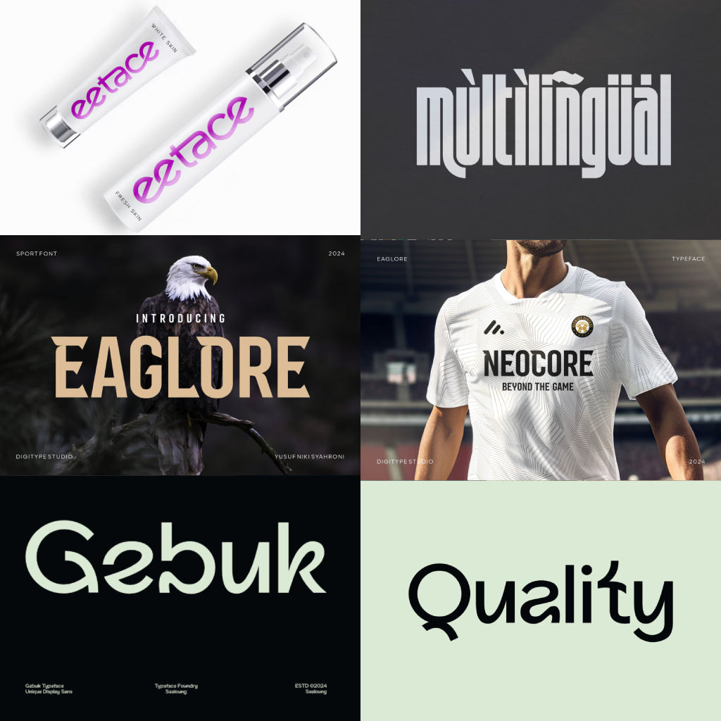 Pack de 100 Tipografías para Naming para Logotipos