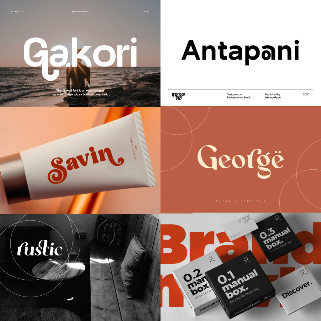 Pack de 100 Tipografías para Naming para Logotipos