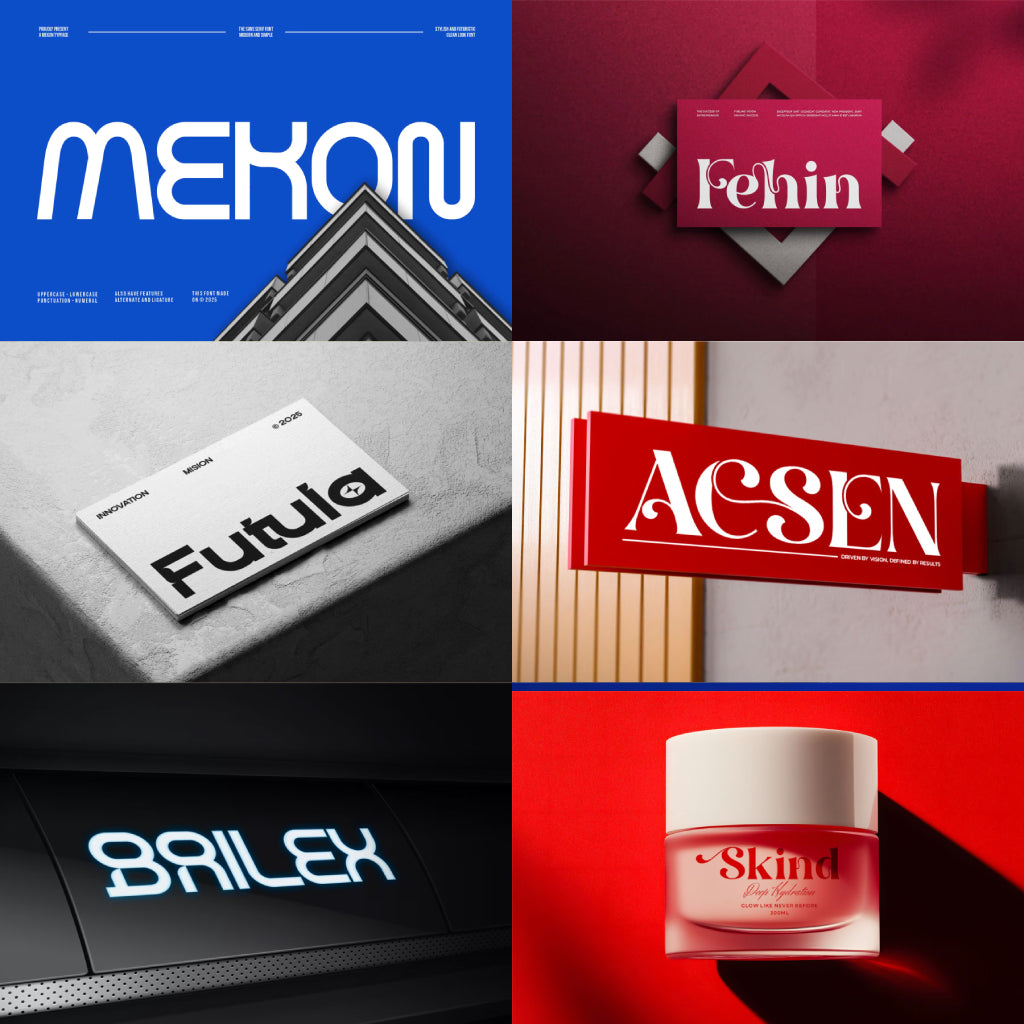 Pack de 100 Tipografías para Naming para Logotipos